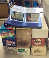 Sports cards - lot includes nine boxes, one