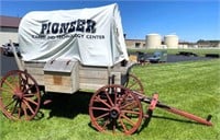 PIONEER covered wagon- 9ft box- 39" & 46" wheels