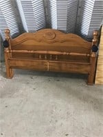 COMPLETE WATERBED, NO BLADDER, MATCHES LOTS 5,6 14