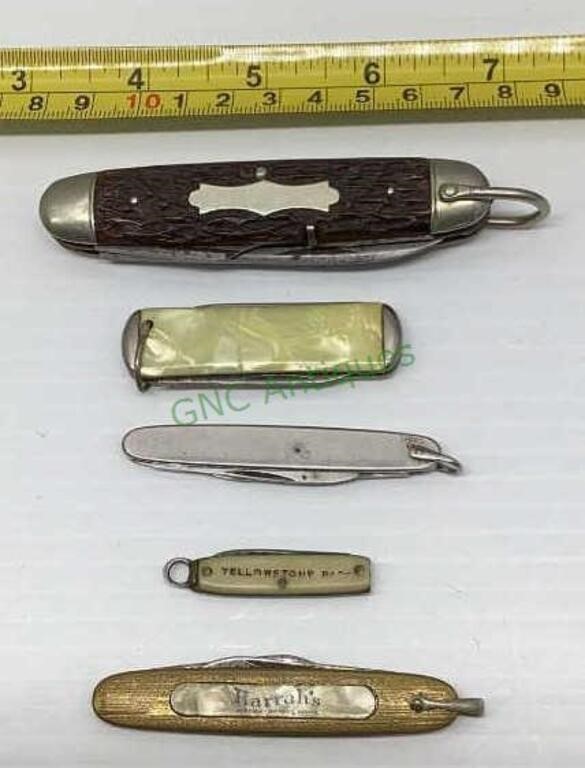 Collection of vintage pocket knives - lot of five