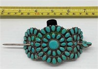 Navajo Native American sterling silver turquoise