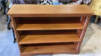 Nice vintage solid wood bookshelf, with two
