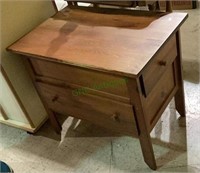 Unique side table with drawers on the top sides
