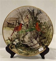 Beautiful cardinal collector plate “the old