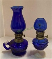 Cobolt blue mini lamps - larger one does have a