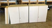 2pcs- wall cabinets- used