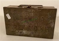 US-WPA first aid kit military tin box