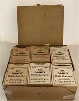 Vintage case of #16 chalk crayons boxes