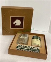 Vintage men’s Palmolive brand gift box set.
