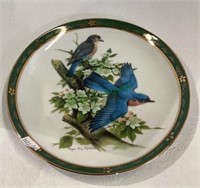 Beautiful bluebird collective plate with a 8 1/4