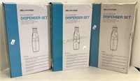 Belwares oil and vinegar dispenser sets - three