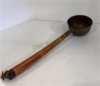 Vintage ladle with wooden handle and copper cup