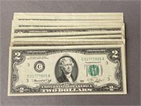 (10) $2.00 Bills