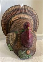 Very large hand painted ceramic vintage turkey