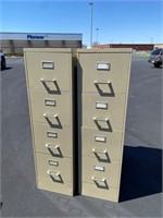 2pcs- 4 dr file cabinets