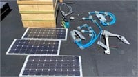3pcs- 18x40 solar panel & accessories- UNTESTED