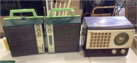 Lot includes vintage Emerson radio and