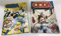 Coda comic books #1 and #3 signed by