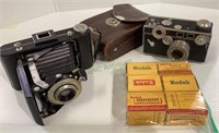 Vintage photography lot includes a Kodak #1