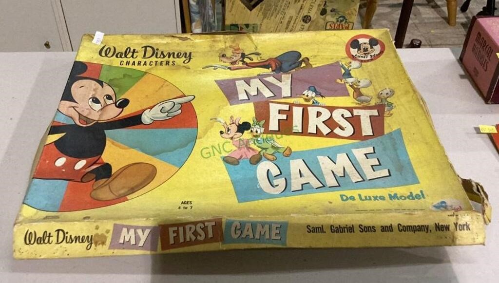 Vintage Walt Disney 1950s game - My First Game