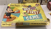Vintage Walt Disney 1950s game - My First Game