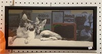 Signed and numbered print of two cats #49/50