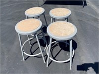 4pcs- industrial stools
