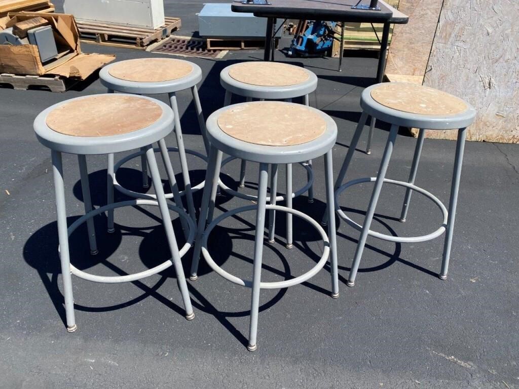 5pcs- industrial stools