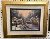 Nicely matted and framed print of the season of