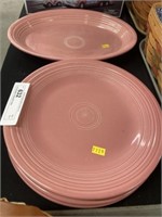 (4) Fiestaware Plates with Platter
