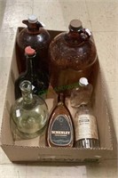 Vintage and antique bottles. Includes a hospital,
