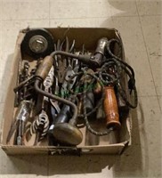Amazing box of vintage tools includes wrenches,