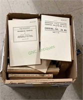 Great box of army manuals and field manuals from