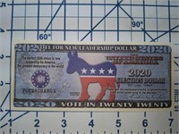 Vote in 2020 novelty banknote