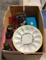 Miscellaneous box lot includes a nice deviled
