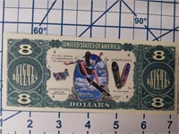 Skateboarding novelty banknote