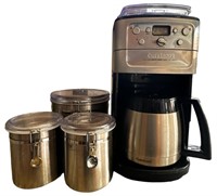 Cuisinart Coffee Machine & Canisters