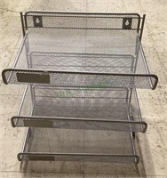 Wire mesh stationary for magazine trays can be