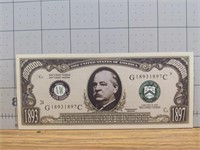 Grover Cleveland novelty banknote