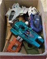 Box of G.I. Joe vehicles includes a large