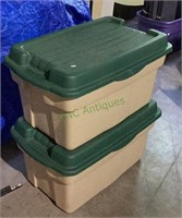 Two very nice large Rubbermaid tote containers