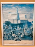 Framed 24x18” Bike Week 50th Ann Daytona Print