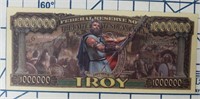 Troy novelty banknote