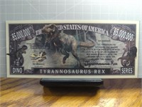 Tyrannosaurus Rex nobody bank note