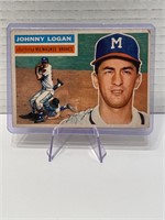 Johnny Logan 1956 Topps Baseball Card