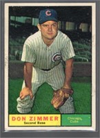 Don Zimmer 1961 Topps Card number 493. Baseball