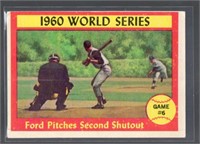 1960 World Series 1961 Topps Game 6 Insert Card