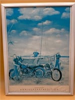 Framed 24x18” Bike Week 50th Ann Ormond Print