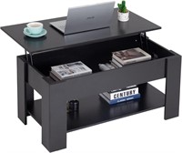 FDW Lift Coffee Table  Hidden Storage  (Black)
