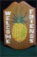 Wooden Welcome Friends Sign